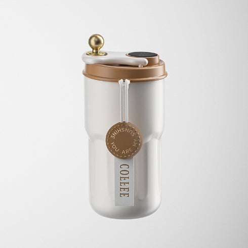 316 Stainless Steel Coffee Cup Intelligent Temperature Measuring Vacuum Cup