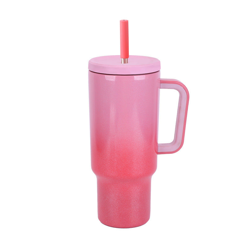 40oz Gradient Color Cup Stainless Steel Rainbow Paint