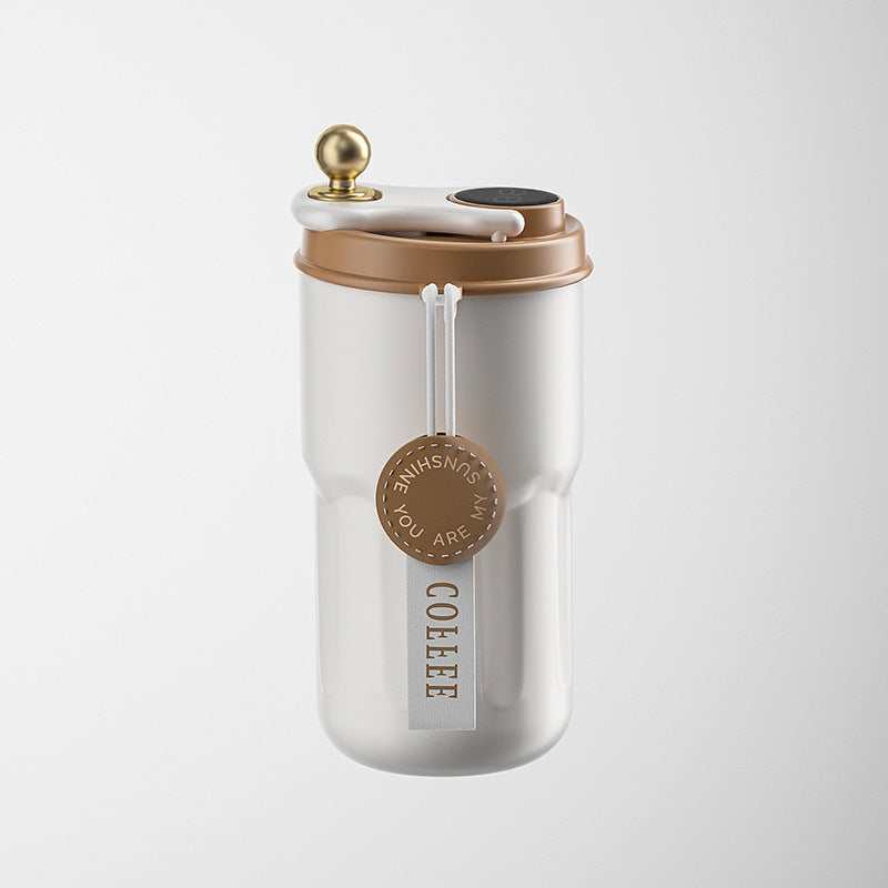 316 Stainless Steel Coffee Cup Intelligent Temperature Measuring Vacuum Cup