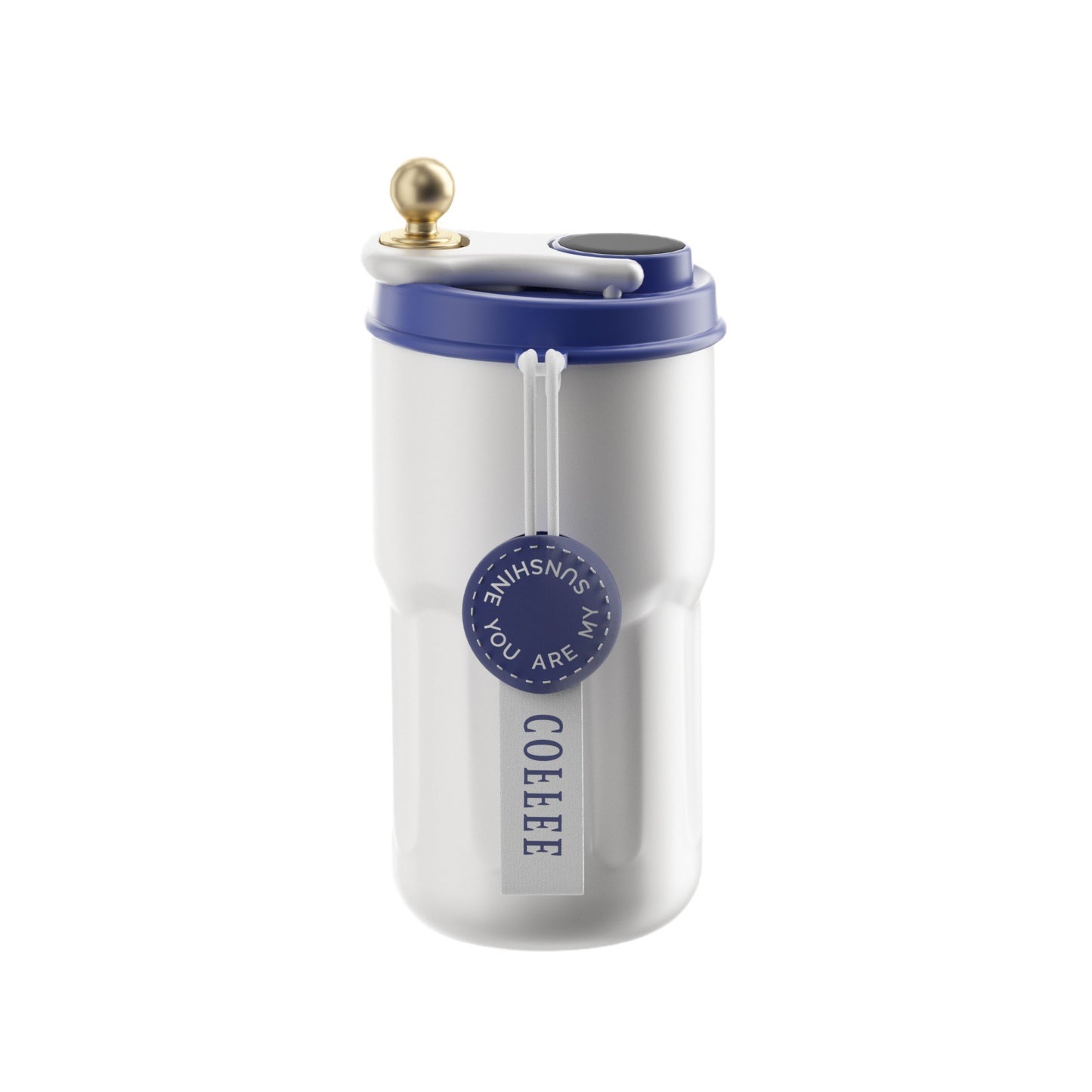 316 Stainless Steel Coffee Cup Intelligent Temperature Measuring Vacuum Cup