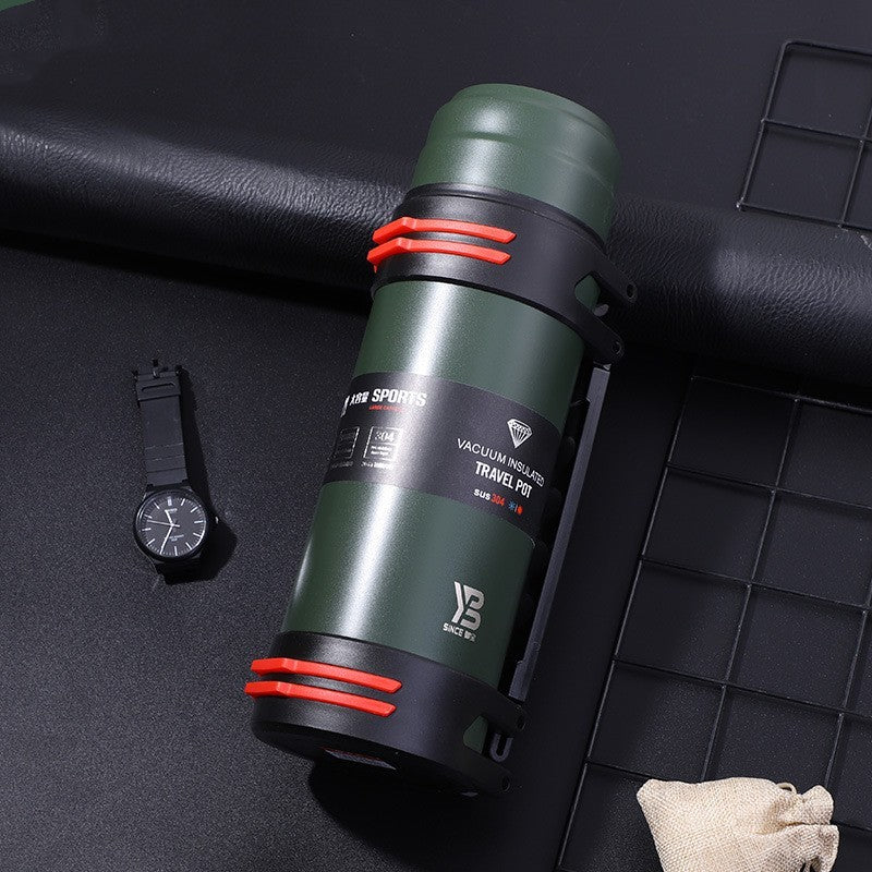 Car Stainless Steel Hot Water Thermos Outdoor Large Capacity