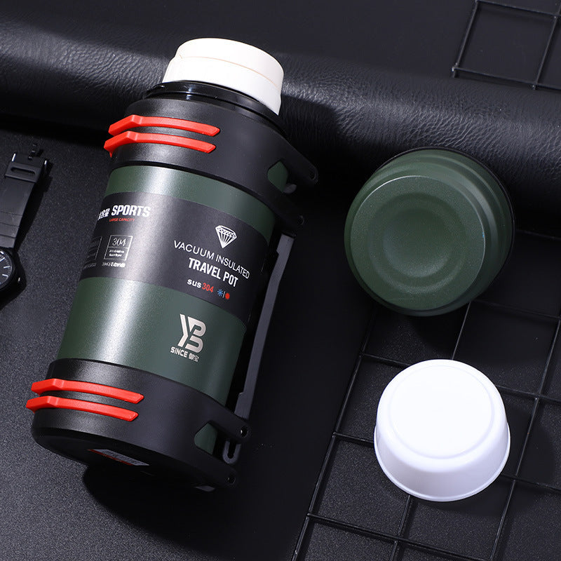 Car Stainless Steel Hot Water Thermos Outdoor Large Capacity