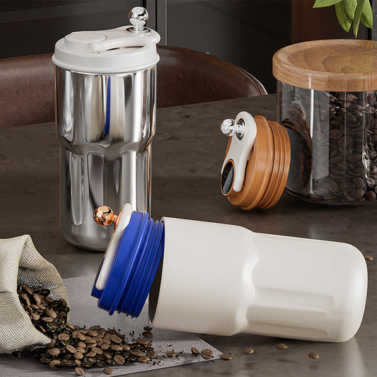 316 Stainless Steel Coffee Cup Intelligent Temperature Measuring Vacuum Cup