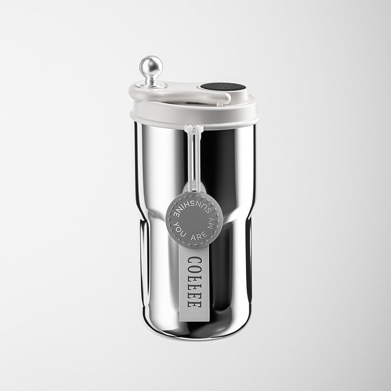 316 Stainless Steel Coffee Cup Intelligent Temperature Measuring Vacuum Cup