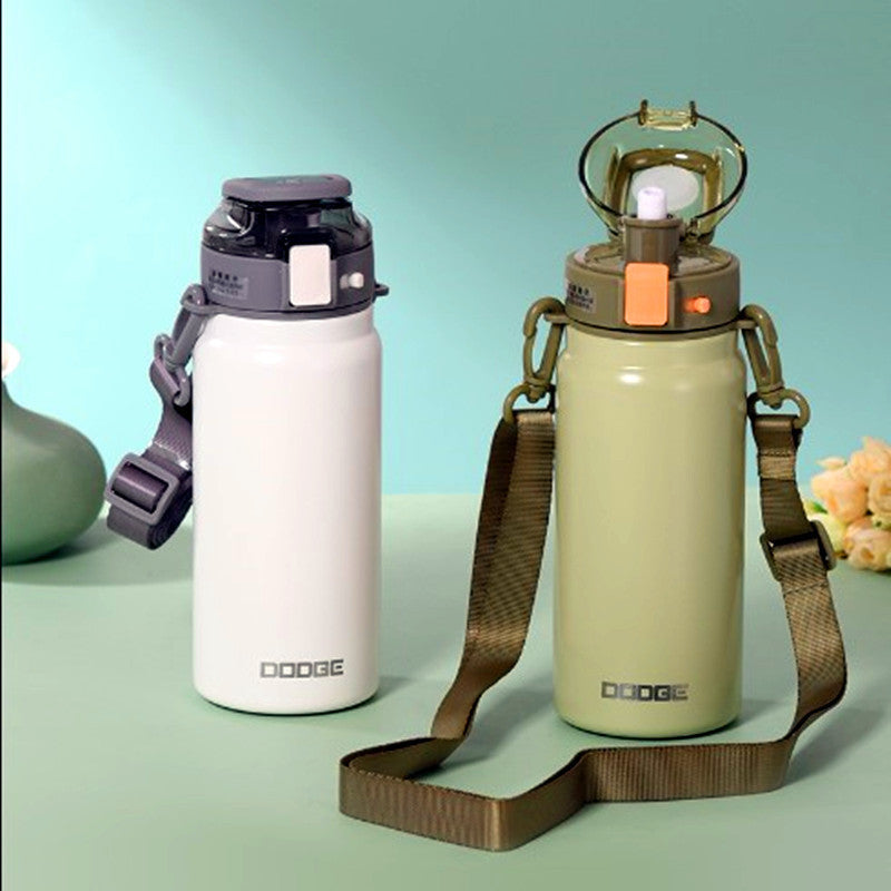 Sports  Cup Large Capacity Straw Stainless Steel