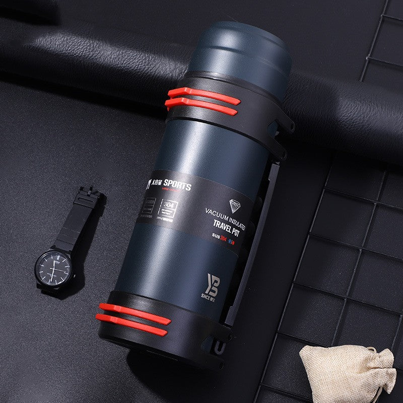 Car Stainless Steel Hot Water Thermos Outdoor Large Capacity