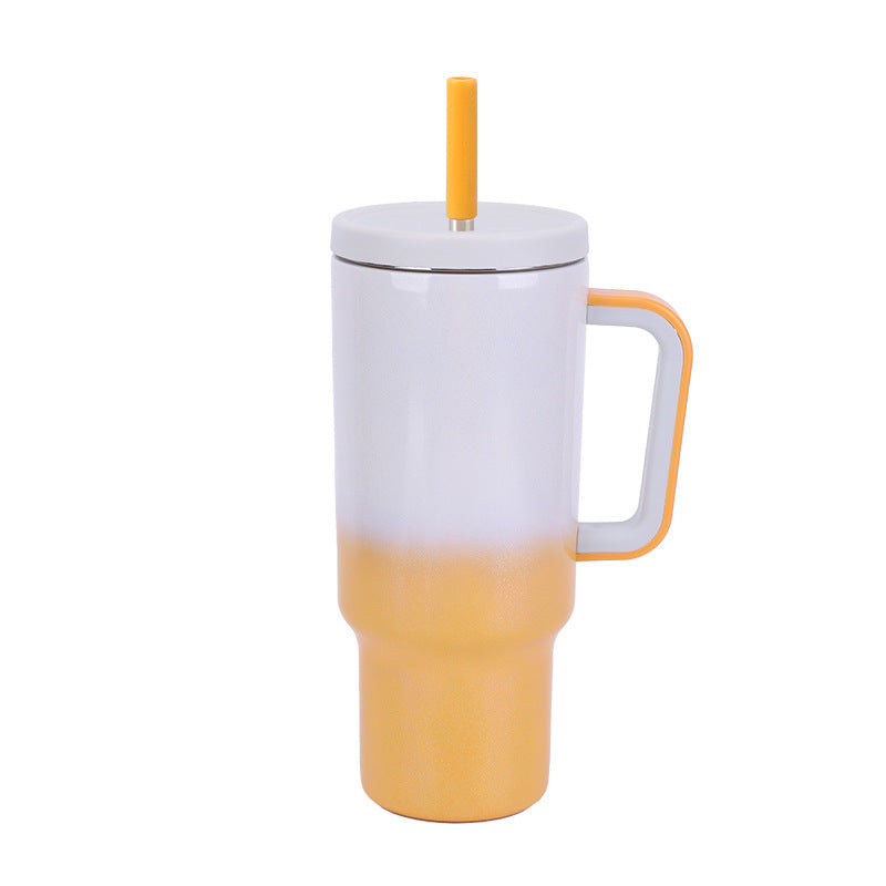40oz Gradient Color Cup Stainless Steel Rainbow Paint