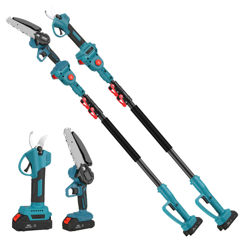 Rechargeable Lithium Battery Electric Chain Saw Garden Outdoor Single Handsaw Rod Suit