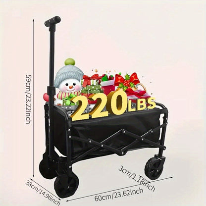Shopping Cart Collapsible Foldable Garden Wagon Cart Heavy