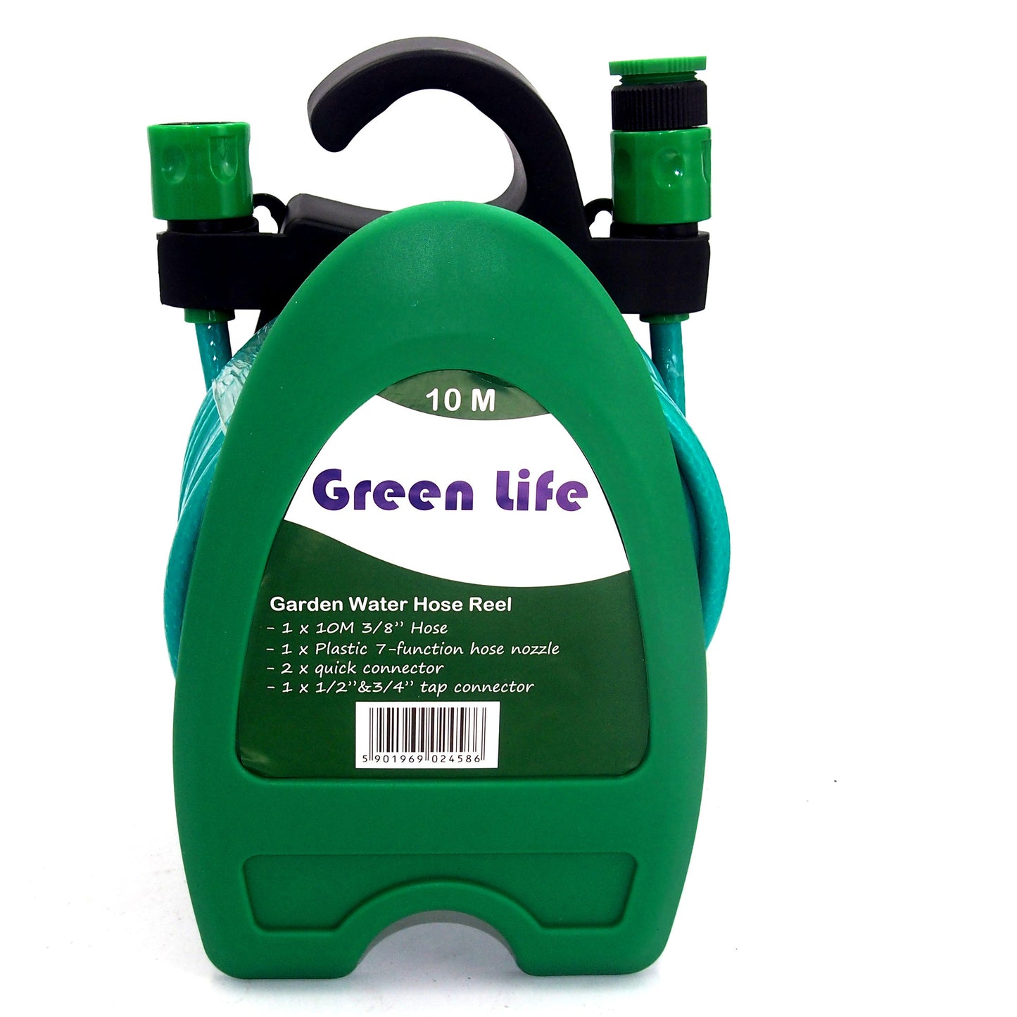 Home Car Wash Watering Portable Wall-mounted Garden Pipe Rack Combination Suit