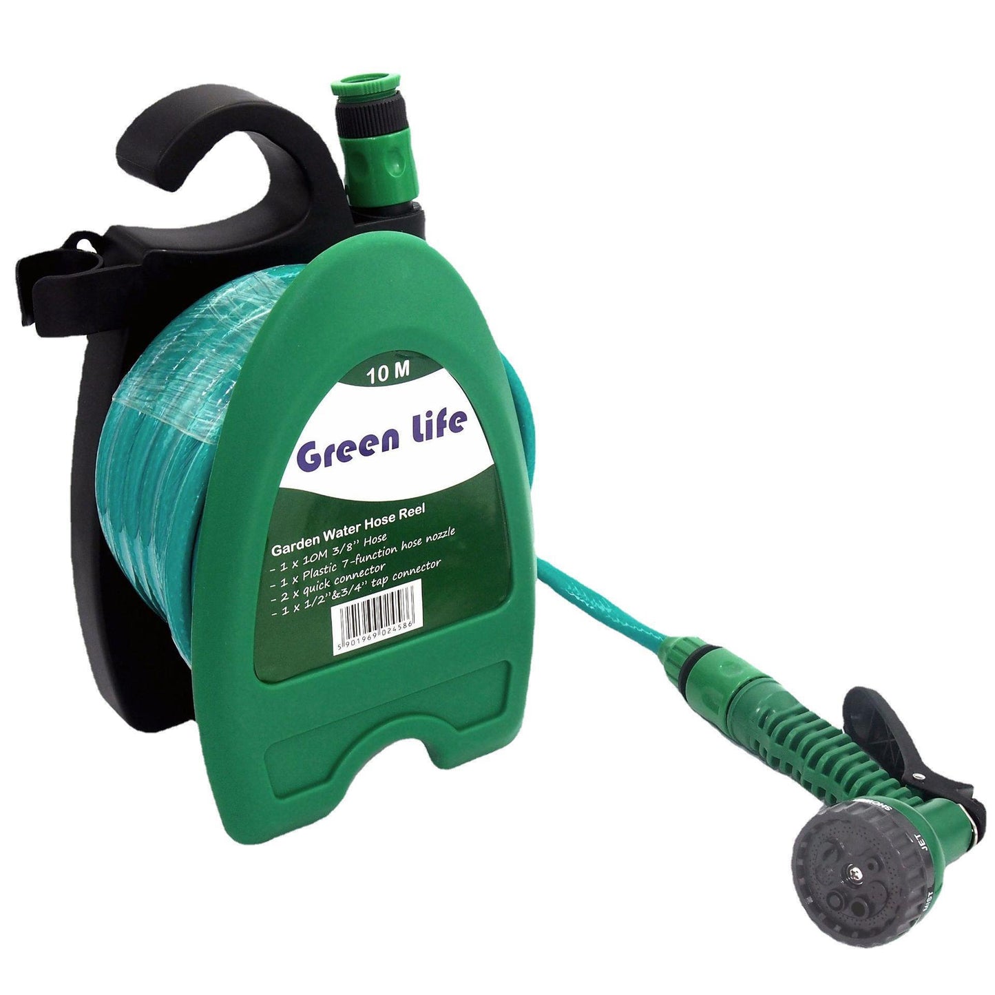 Home Car Wash Watering Portable Wall-mounted Garden Pipe Rack Combination Suit