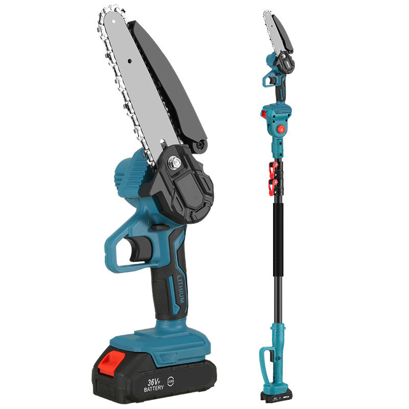 Rechargeable Lithium Battery Electric Chain Saw Garden Outdoor Single Handsaw Rod Suit