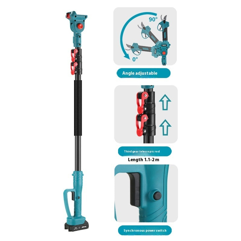Rechargeable Lithium Battery Electric Chain Saw Garden Outdoor Single Handsaw Rod Suit